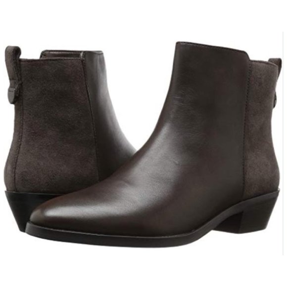 ✨ COACH Carmen Bootie – Luxe Mink Suede & Smooth Leather | Nordstrom | NIB ✨ - Picture 1 of 16